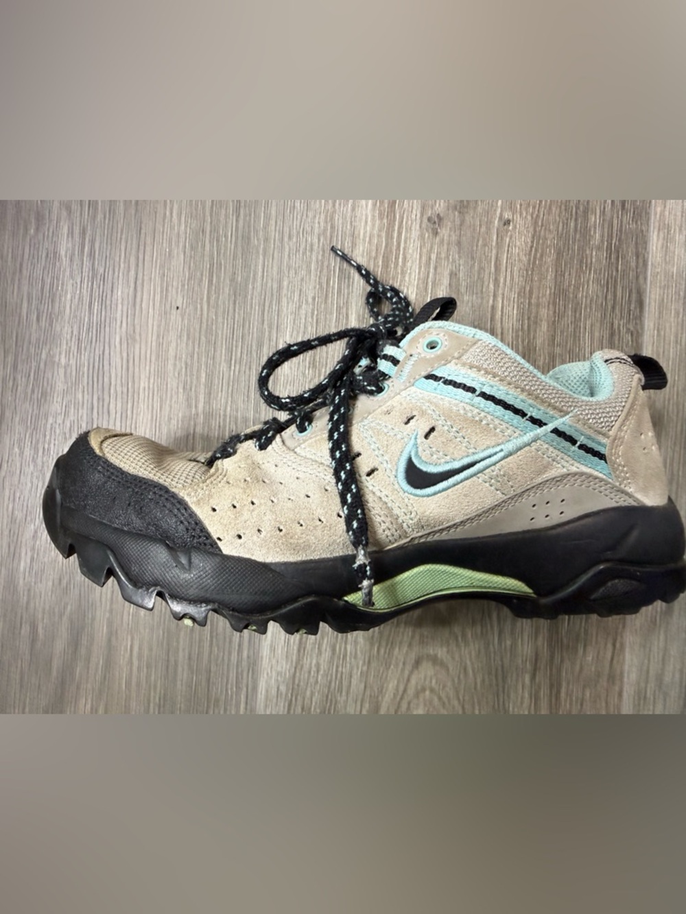 Nike ACG SALBOLIER Suede Hiking Shoes Gray/Sky Blue 380587-007 Women 7 Outdoors - Picture 5 of 15